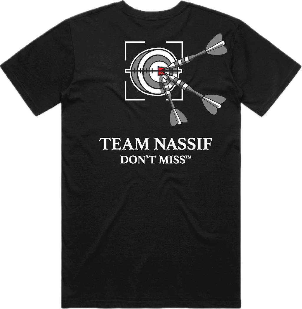 BLACK TEAM NASSIF DONT MISS TEE