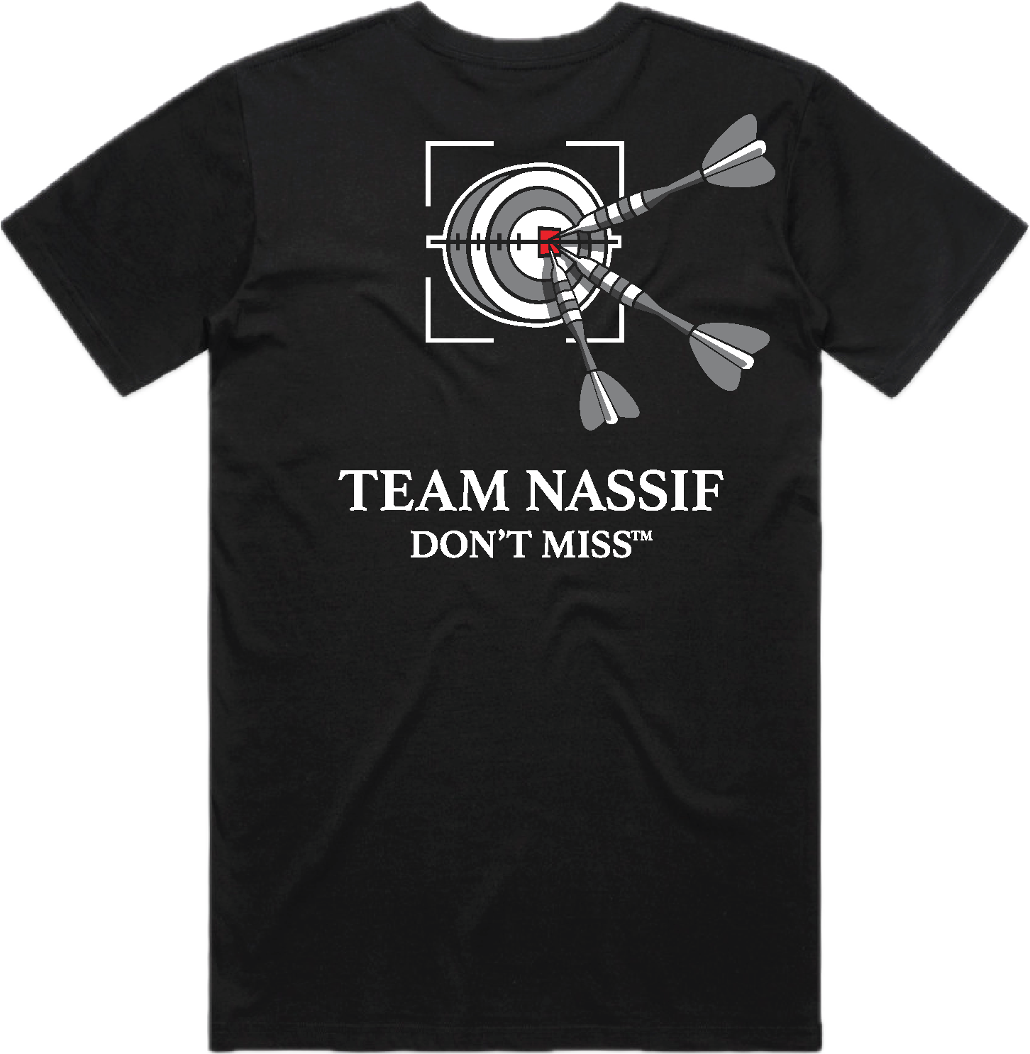 BLACK TEAM NASSIF DONT MISS TEE