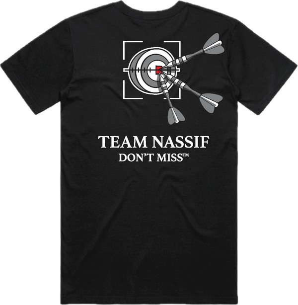 BLACK TEAM NASSIF DONT MISS TEE
