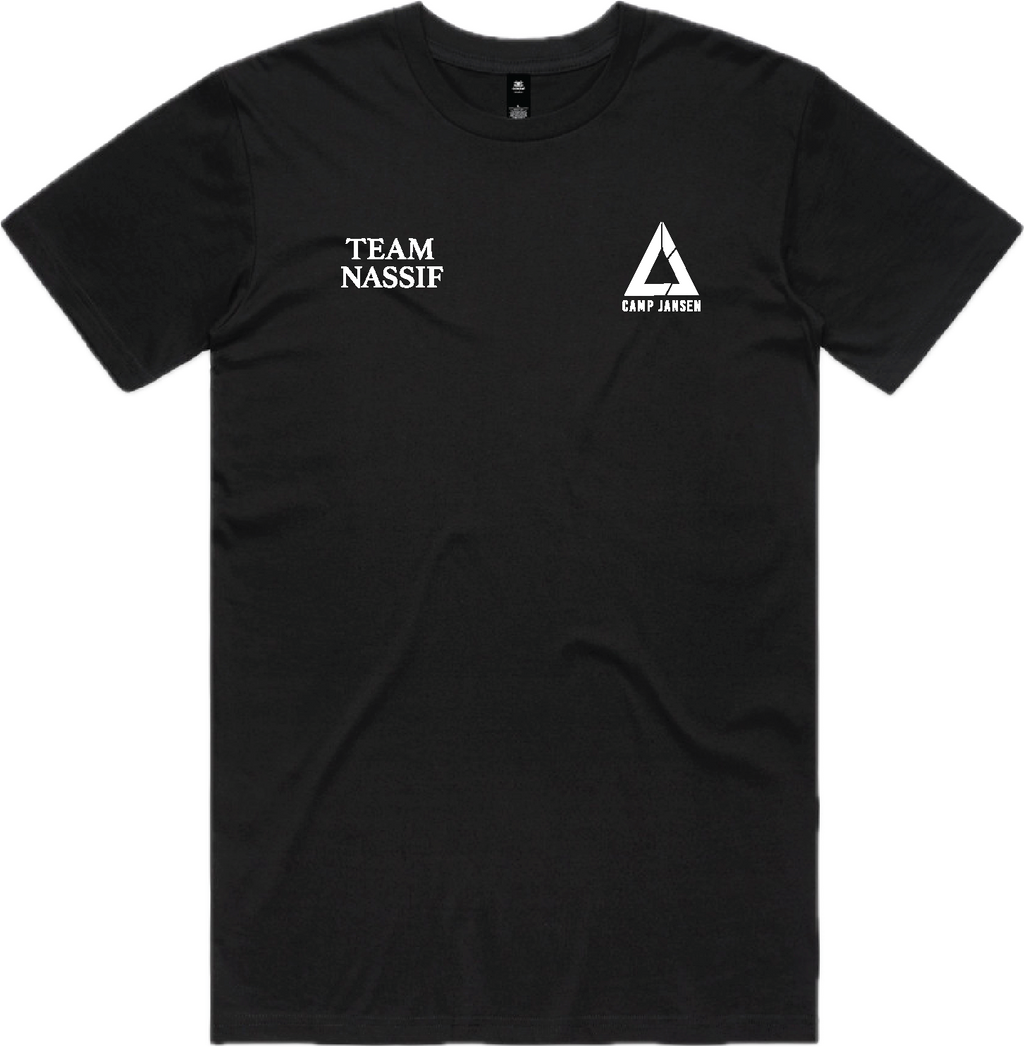 BLACK TEAM NASSIF DONT MISS TEE