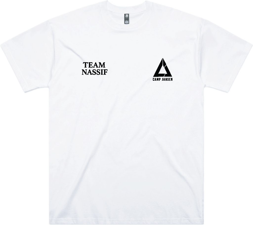 WHITE TEAM NASSIF  DONT MISS TEE