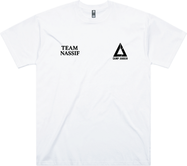 WHITE TEAM NASSIF  DONT MISS TEE